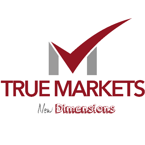 true markets 3d logo